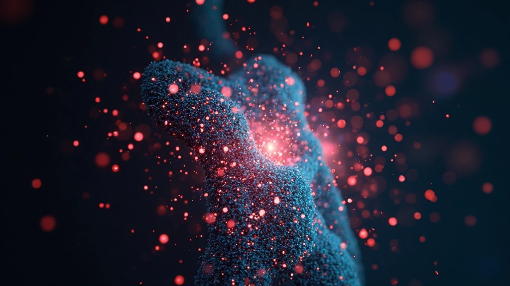 Kleurrijke generatieve kunstpatronen op donkere achtergrond met code editor interface